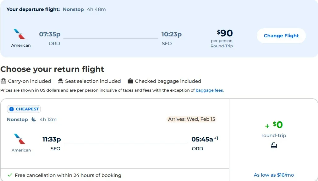 Chicago-to-San Francisco